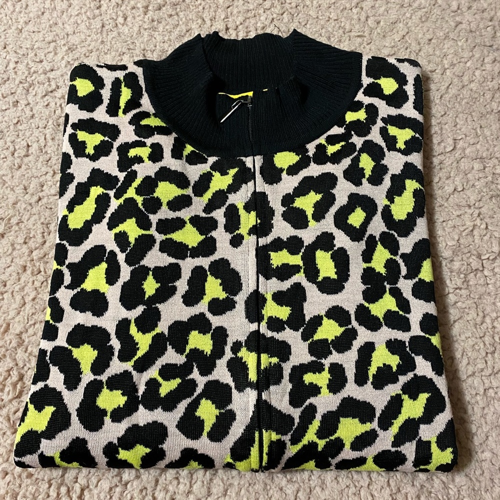 NWT St John Wool Zip up cardigan
